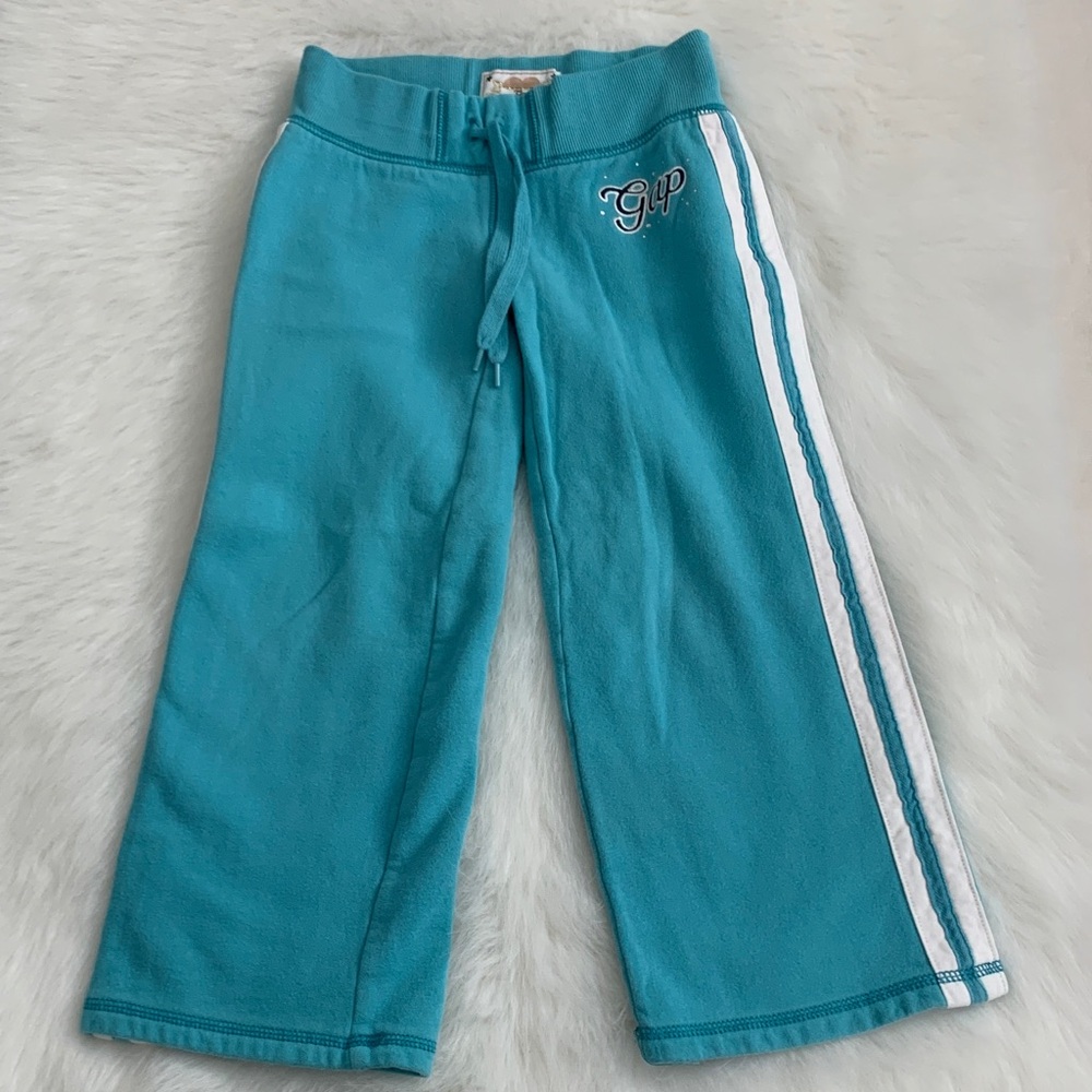 GAP Kids Teal Joggers with White Stripe